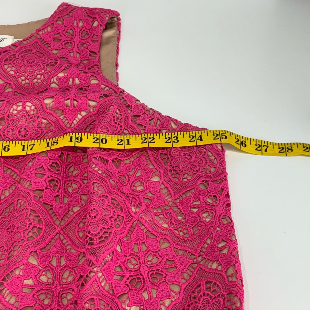 New Eliza J Embroidered Lace Overlay Cocktail Dress Scalloped Hem 20w plus size - Picture 11 of 17